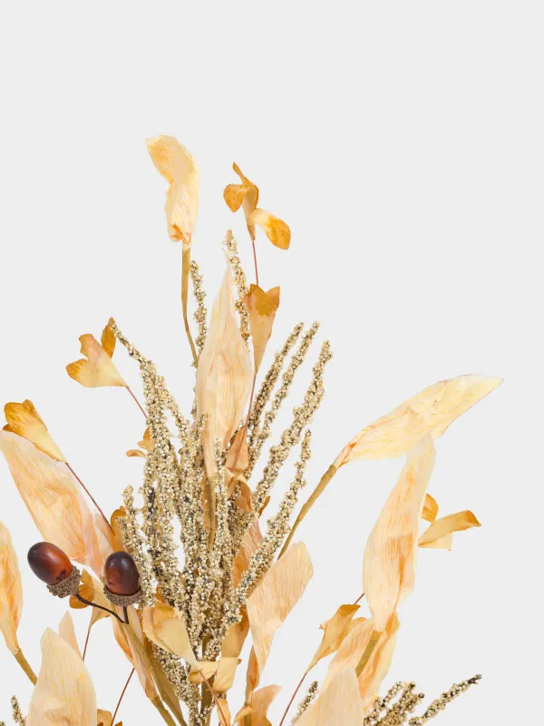 Сәндік бұтақ, 85 см, полиэстер/пенопласт, Емен жаңғақтары, Slight frost decor, image-4