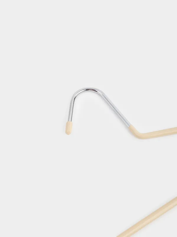 Шалбар мен белдемшеге арналған ілгіштер, 36 см, 3 дана, қапталған металл, сарғылт-қоңыр, түрлі-түсті үй, image-5