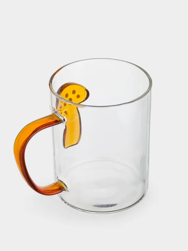 Саптыаяқ, 400 мл, шыны Б, қоңыр тұтқа, Саңырауқұлақтар, Shape, image-2