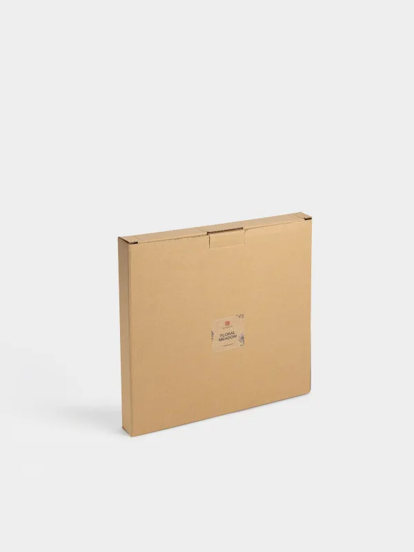 Түскі ас тәрелкесі, 27 см, фарфор N, сүт түстес, Кракелюрдегі шалғынды гүлдер, Floral meadow, image-5