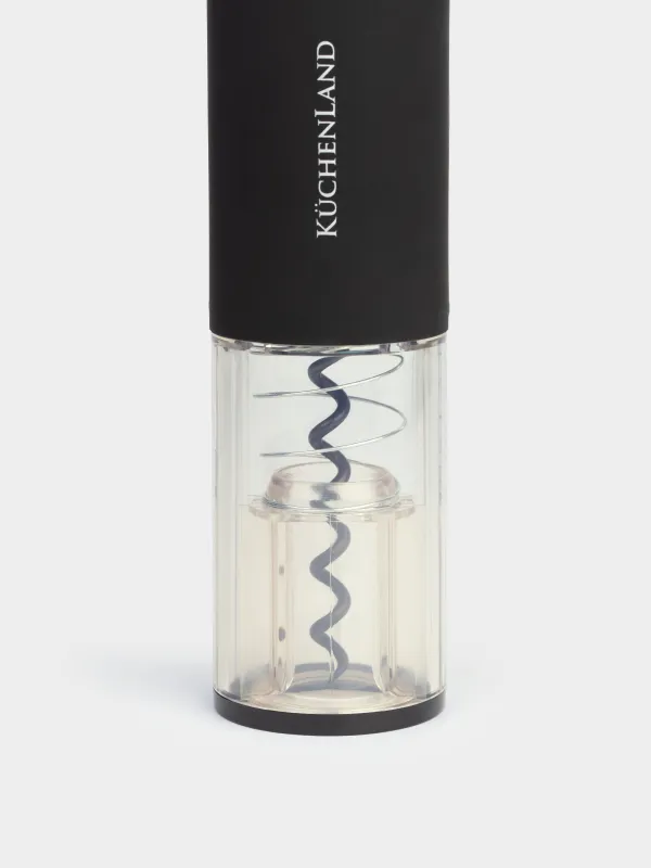 Штопор электрический, 25 см, с резаком для фольги, пластик, черный, Bar, image-3