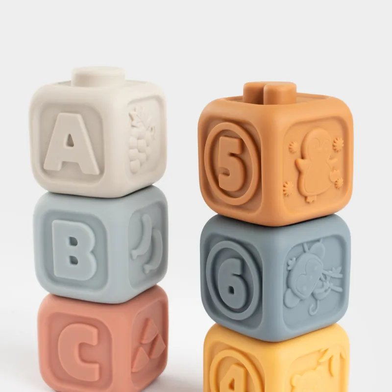 Ойыншық-сұрыптаушы, 6х6 см, 6 зат, дамытушы, ПВХ, түрлі-түсті, текшелер, Kiddy, image-4