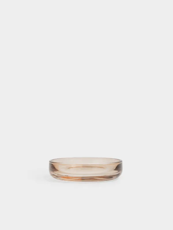 Сабын ыдысы, 12 см, шыны, сопақ, қоңыр, Градиент, Rachas, image-0