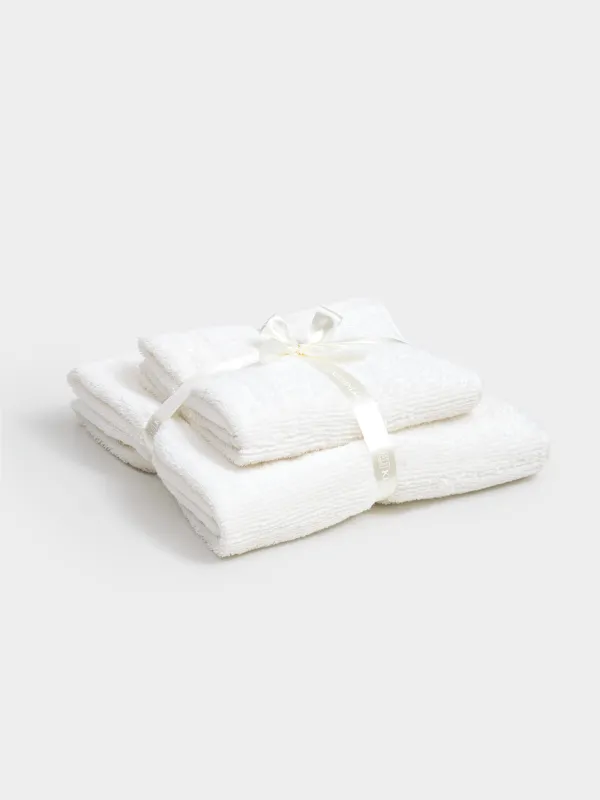 Сүлгілер жиынтығы, 50x90/70x140 см, 2 дана, мақта, ақ, Terry cotton, image-7