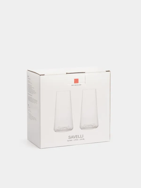 Стақан, 13 см, 500 мл, 2 дана, шыны, Savelli, image-3