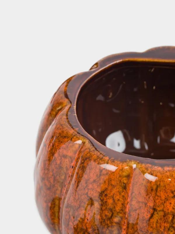 Сақтау ыдысы, 16х15 см, мл, фарфор Р, қызғылт сары-қоңыр, Асқабақ, Forest symphony, image-4