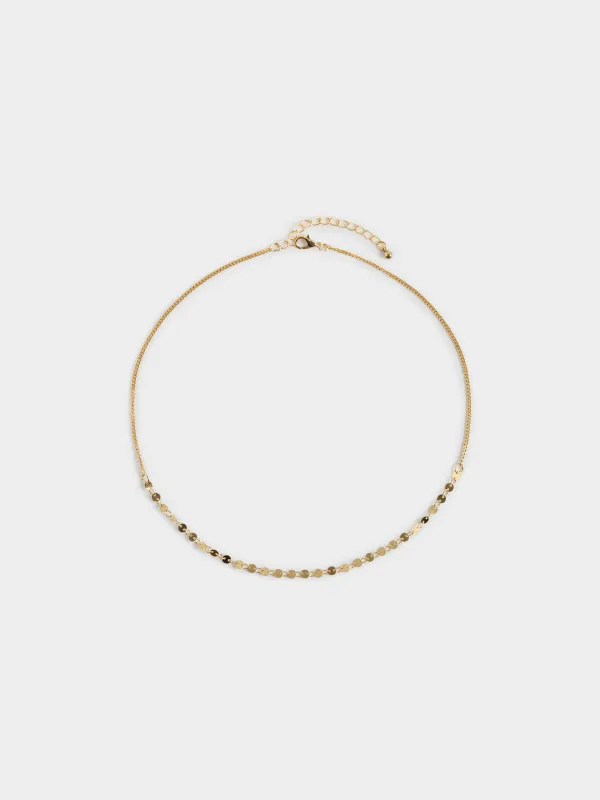 Цепочка, 52 см, 2 шт, металл/пластик, золотистая, Цветные камни, Mineral, image-2