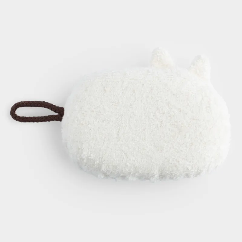 Денеге арналған жөке, 13х11 см, балаларға арналған, полиэстер/көбік, сүт түстес, Мысық, Cat, image-3