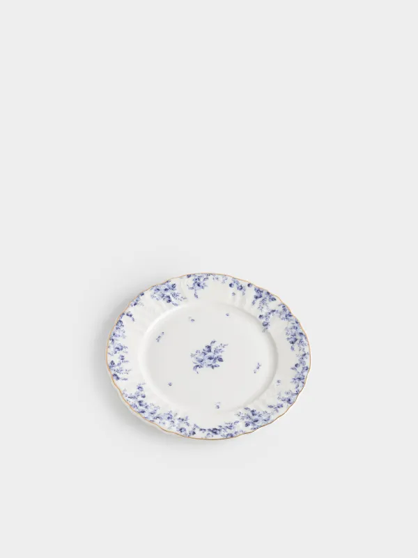 Тіскебасар тәрелкесі, 20 см, фарфор F, ақ, алтын жиектері бар, Гжель гүлдері, Tradition Easter, image-2