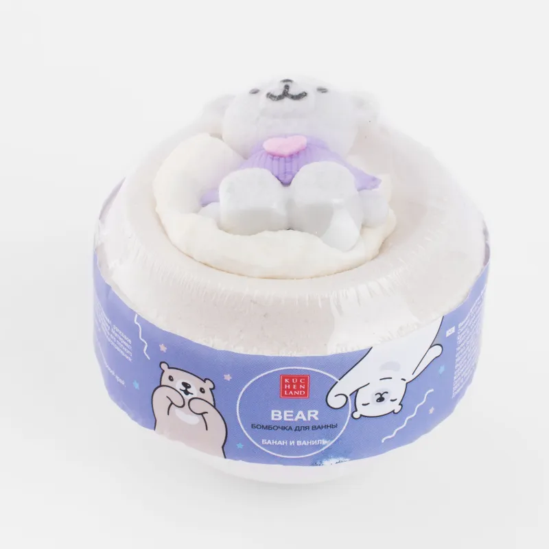 Ваннаға арналған бомба, 130 гр, ойыншығы бар, ассортиментте, банан мен ваниль, Аю, Bear, image-3