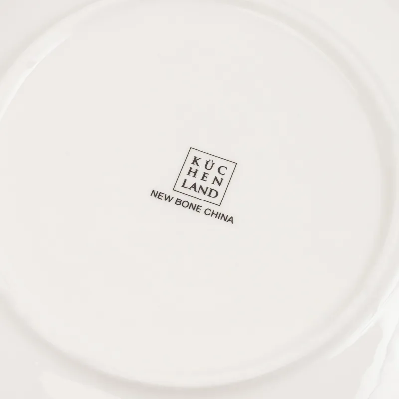 Балаларға арналған тіскебасар тәрелкесі, 19 см, фарфор N, ақ және сұр, Велосипедтегі қоян, Ideas life, image-3