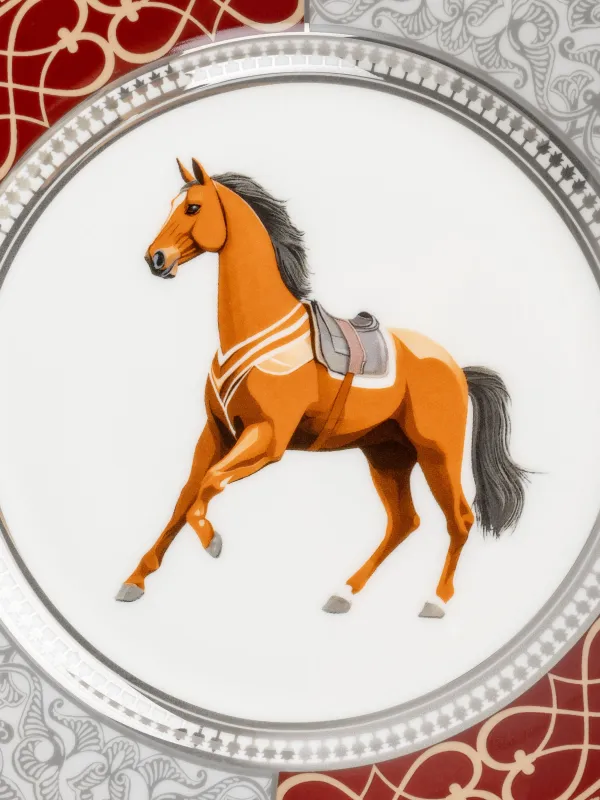 Тарелка закусочная, 21 см, Лошадь, Breton horse, image-2