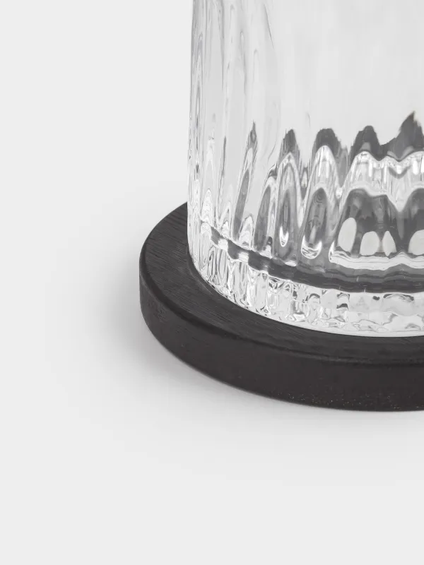 Виски стақаны, 10 см, 260 мл, тұғырда, шыны Р/бамбук, Ribby, image-3