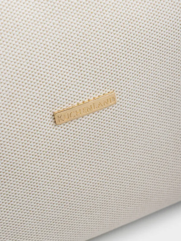 Косметика сөмкесі, 23х13 см, тұтқасы бар, полиэстер, сарғылт, Canvas, image-5