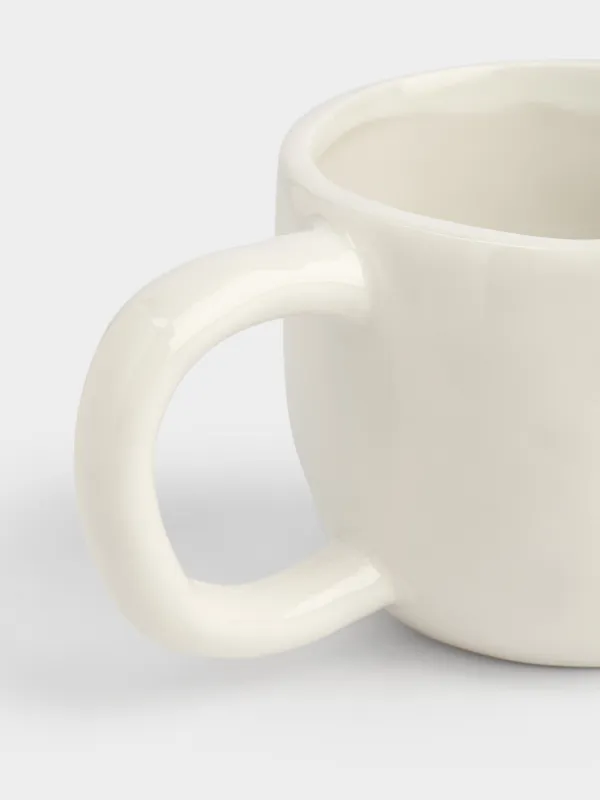 Саптыаяқ, 610 мл, керамика, сүт түстес, дақты, Ата, Family support, image-2