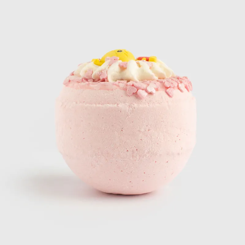 Ваннаға арналған бомба, 130 гр, ойыншығы бар, қызғылт, Тәтті шие, Мысық, Cat, image-1