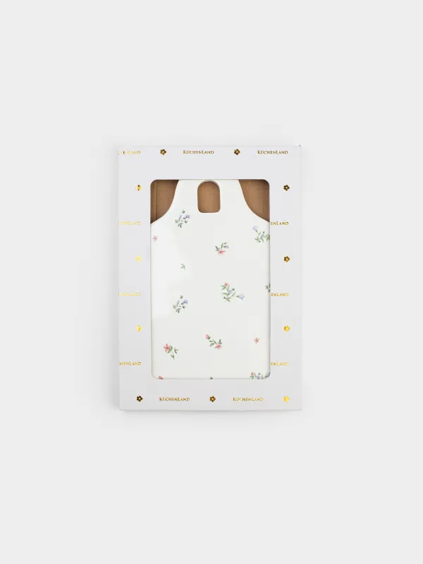 Ыстыққа арналған тұғыр, 15х21 см, керамика/тығын, ақ, Нәзік гүлдер, El floria, image-5