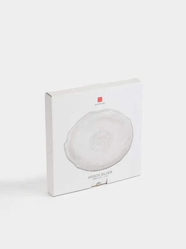 Түскі ас тәрелкесі, 27 см, шыны Р, күміс жиегі бар, Argos silver, image-5