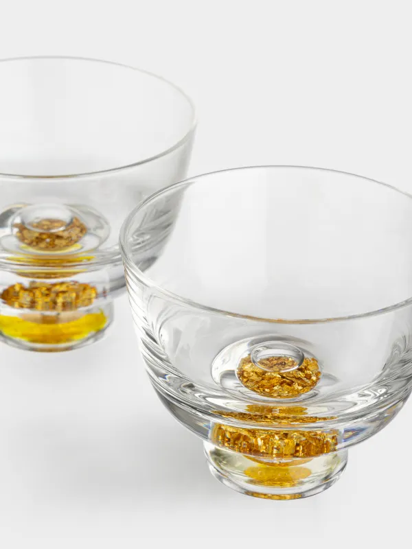 Араққа арналған десте, 100 мл, 2 дана, шыны, Кәріптас шар, Trefoil, image-2