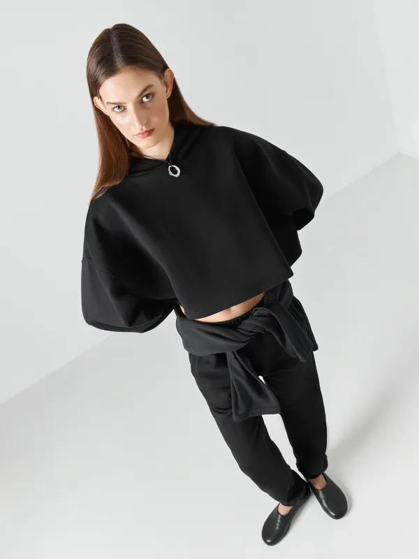 Әйелдерге арналған худи, өлшемі XS, мақта/полиэстер, қара, Fidelma, image-3