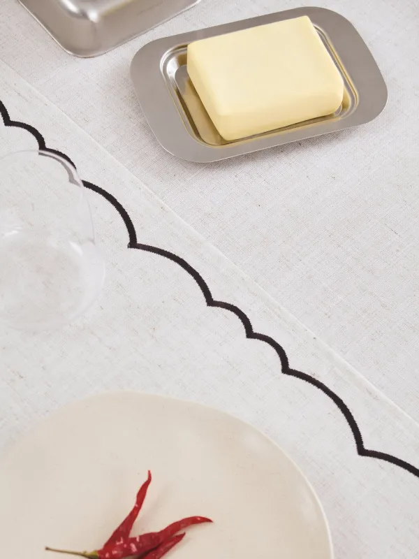 Үстел төсеніші, 40х160 см, полиэстер/зығыр, сарғылт-қоңыр, Винтаж, Melange outline, image-5