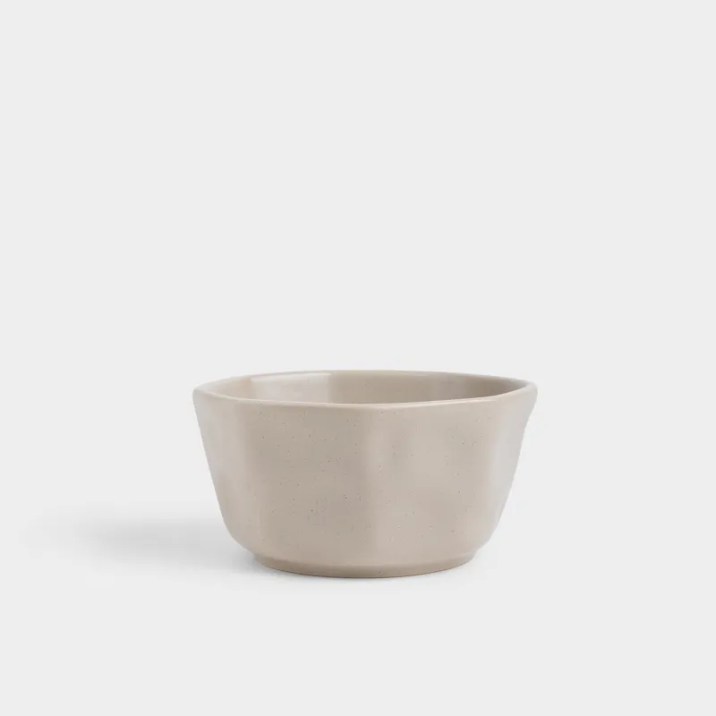 Кесе, 14х7 см, керамика, сарғылт-қоңыр, Мыжылған әсер, Crumple creme