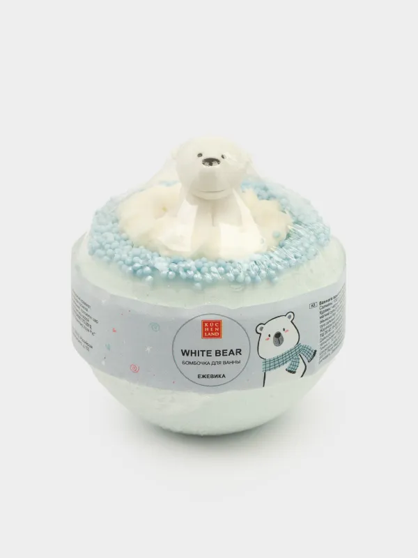Бомбочка для ванны, с игрушкой, Ежевика, White bear, image-4