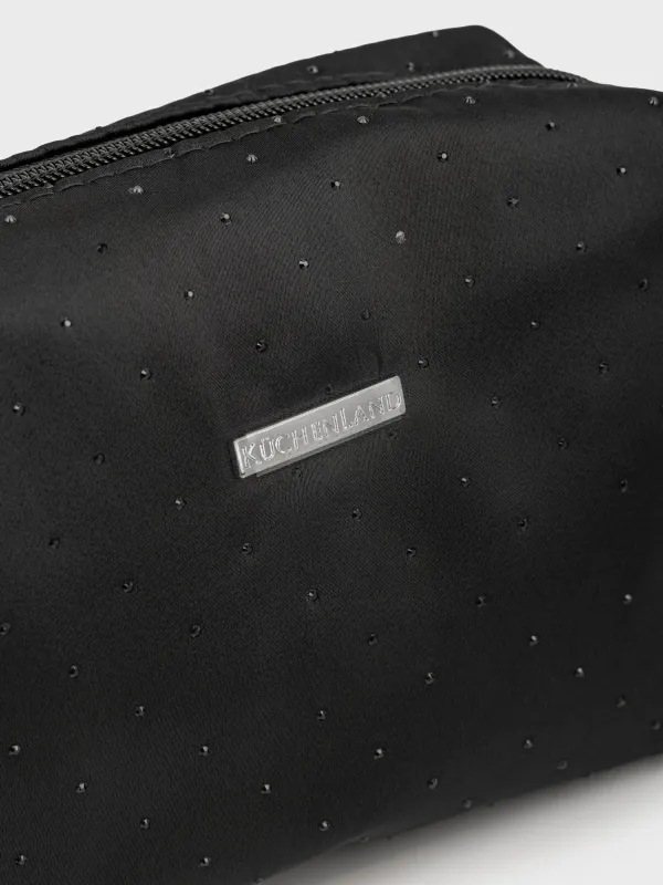 Косметикалық сөмке, 17х13 см, нейлон, қара, Force night, image-1