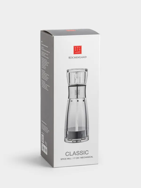 Мельница для специй, 17 см, механическая, акрил, Classic, image-6