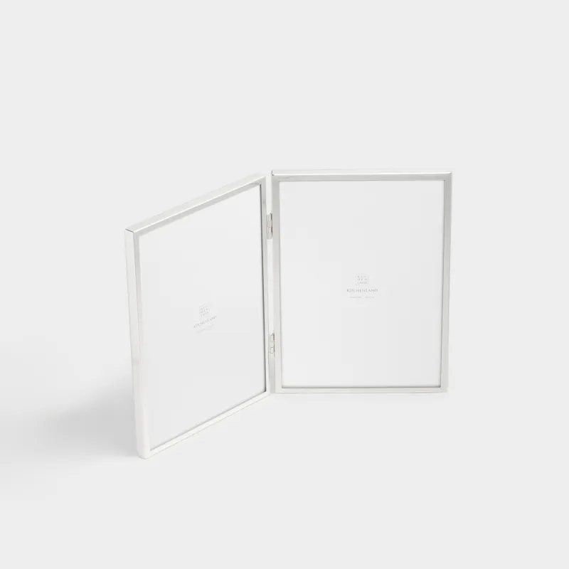 Фоторамка, 13х18 см, 2 фото, металл/стекло, серебристая, Fantastic