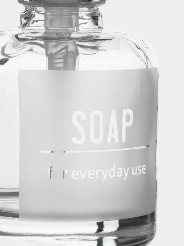 Диспенсер для жидкого мыла, 260 мл, стекло/пластик, Lunt, image-1