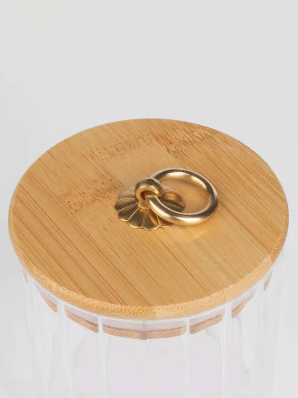 Сусымалы азық-түлік Банкі, 500 мл, бамбук Шыны, Camellia, image-4