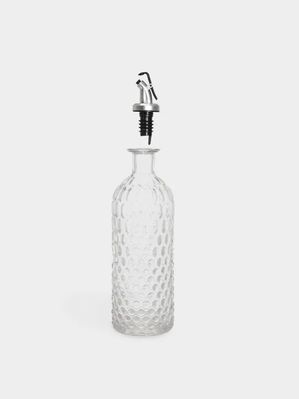 Май немесе сірке суына арналған бөтелке, 450 мл, мөлшерлегіші бар, шыны Р/пластик, Bubbly, image-1