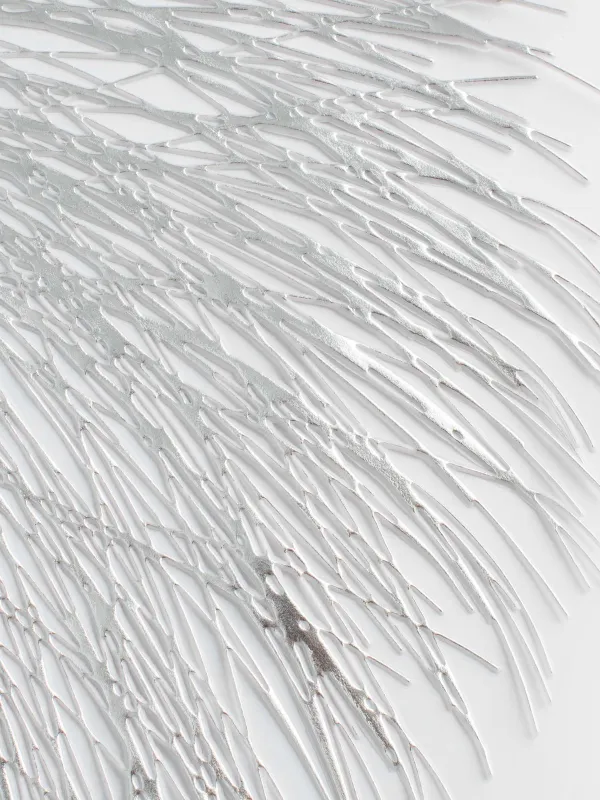 Аспаптарға арналған майлық, 38 см, ПВХ, дөңгелек, күміс, Azhur Grid, image-1