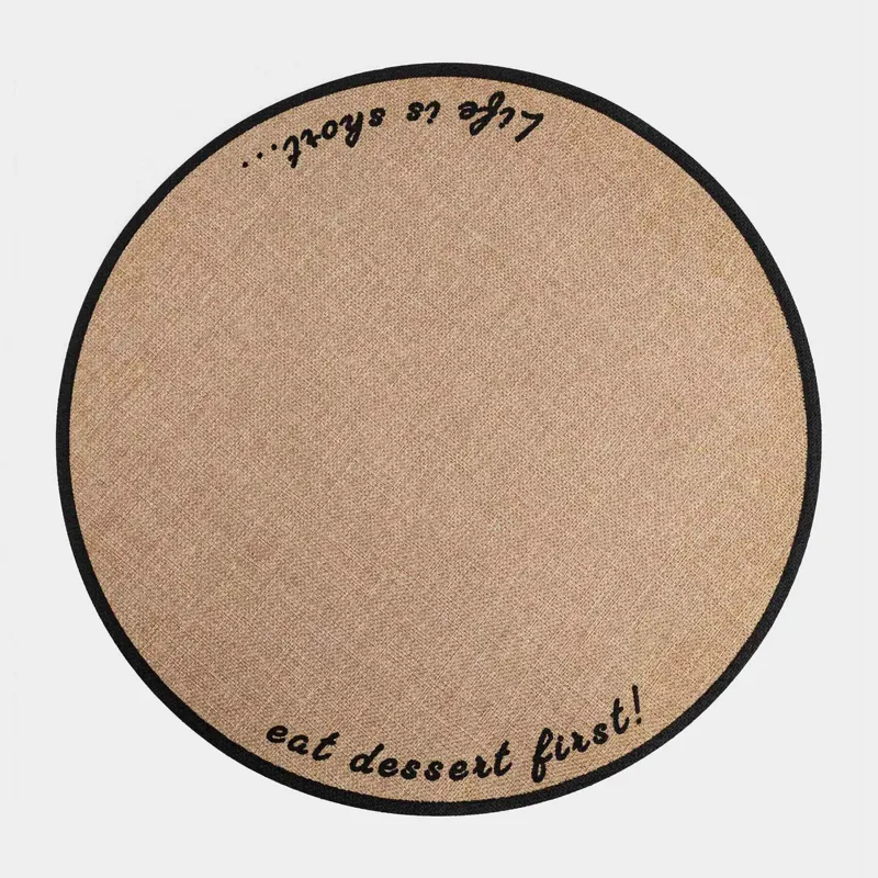 Аспаптарға арналған майлық, 38 см, полиэстер, дөңгелек, құм, Outline