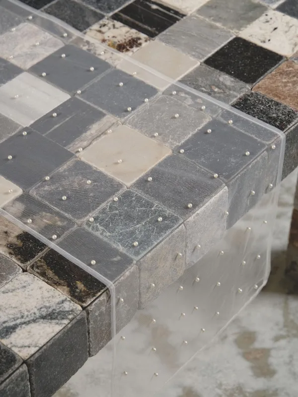 Үстел төсеніші, 40х160 см, полиэстер/пластик, ақ, Інжулер, Pearl Antarctica, image-7