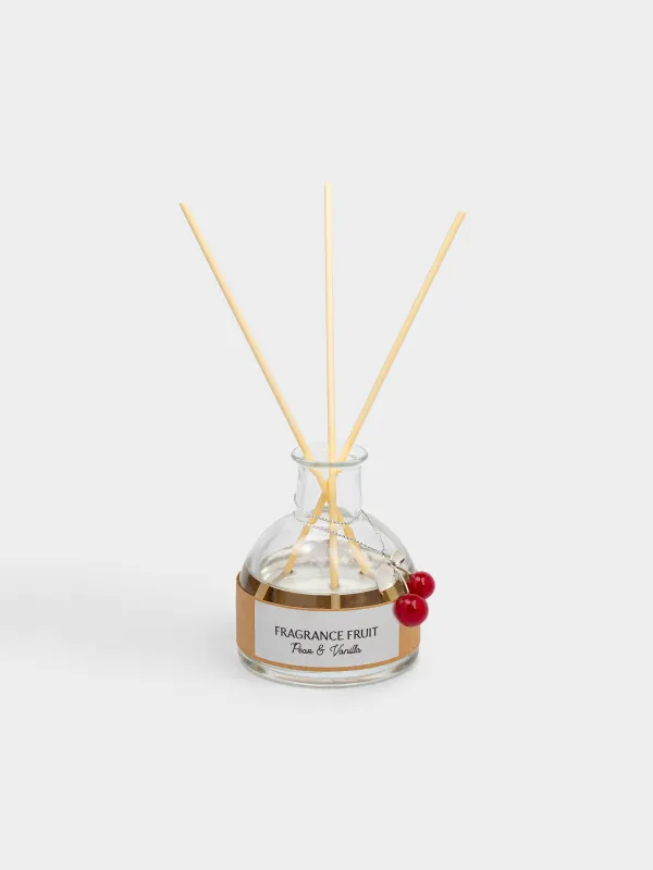 Хош иісті диффузор, 80 мл, салпыншағы бар, Pear&Vanilla, Шие, Fragrance fruit, image-0