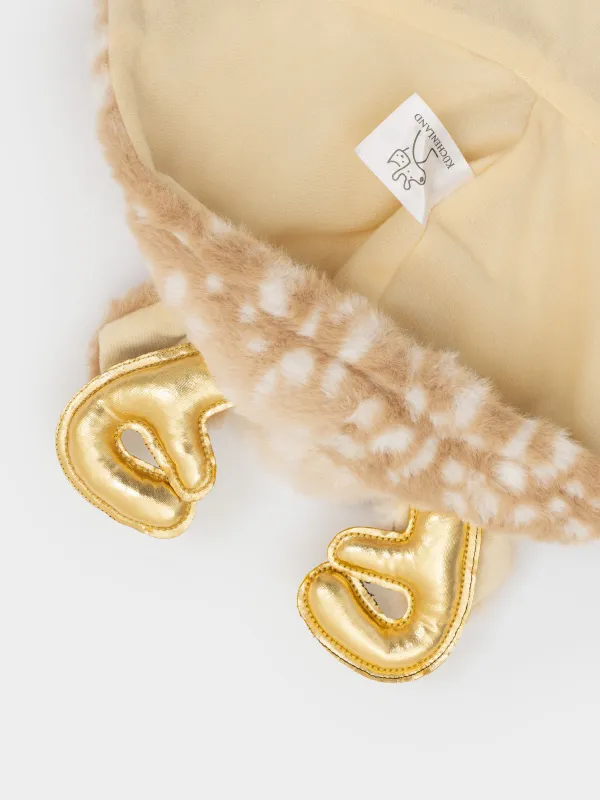 Жануарларға арналған костюм, 30 см, өлшемі S/M, карнавалдық, полиэстер, қоңыр, Бұғы, Christmas pet, image-6