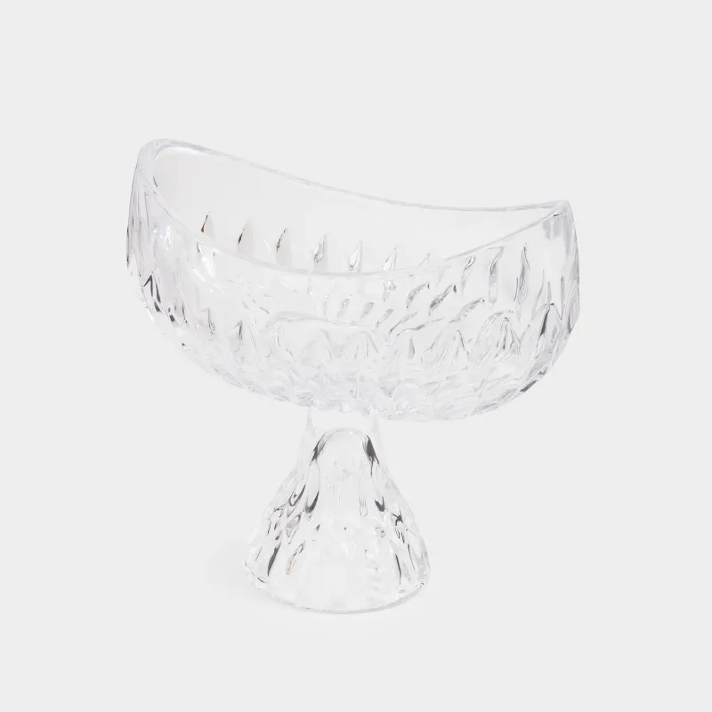 Кәмпит ыдысы, 17х15 см, аяқты, шыны Р, Rhomb, image-2