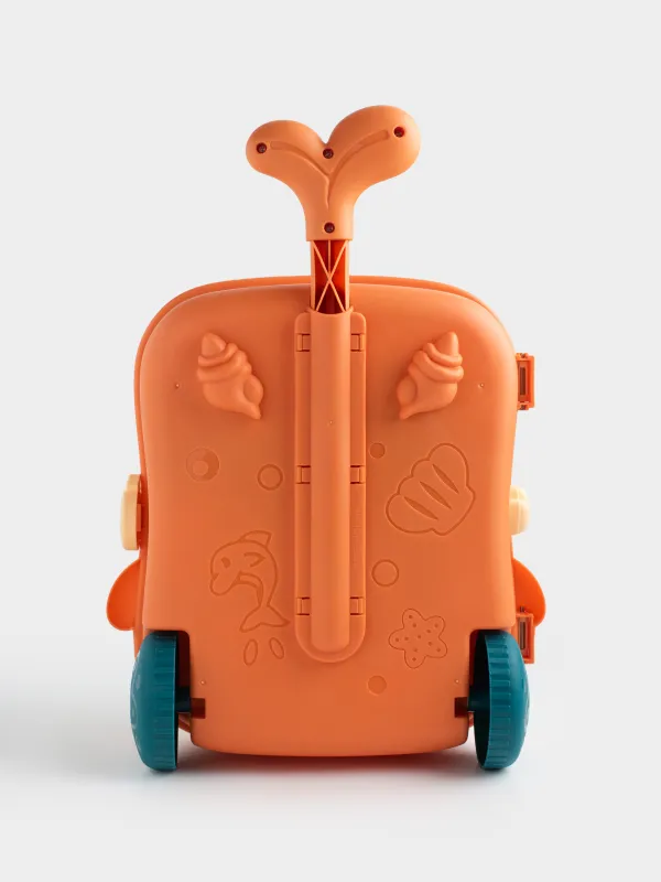 Құмға арналған ойын жинағы, 7 зат, чемоданда, пластик, Үйрек, Sunny, image-5