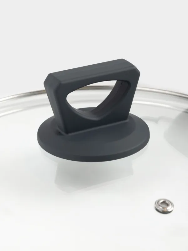 Кастрюля, 24 см, 4,2 л, с крышкой, съемные ручки, с покрытием, алюминий, черная, Scandia, image-5