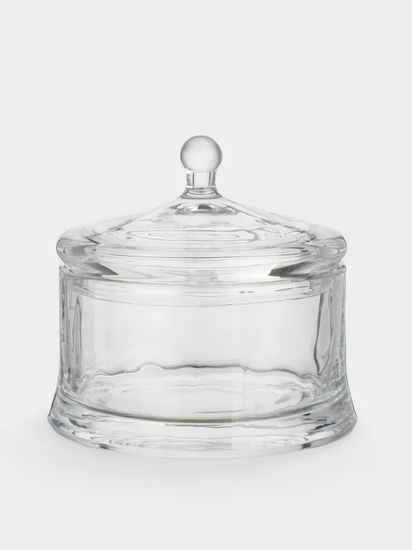 Кәмпит ыдысы, 11x10 см, қақпағы бар, шыны, Clear, image-0