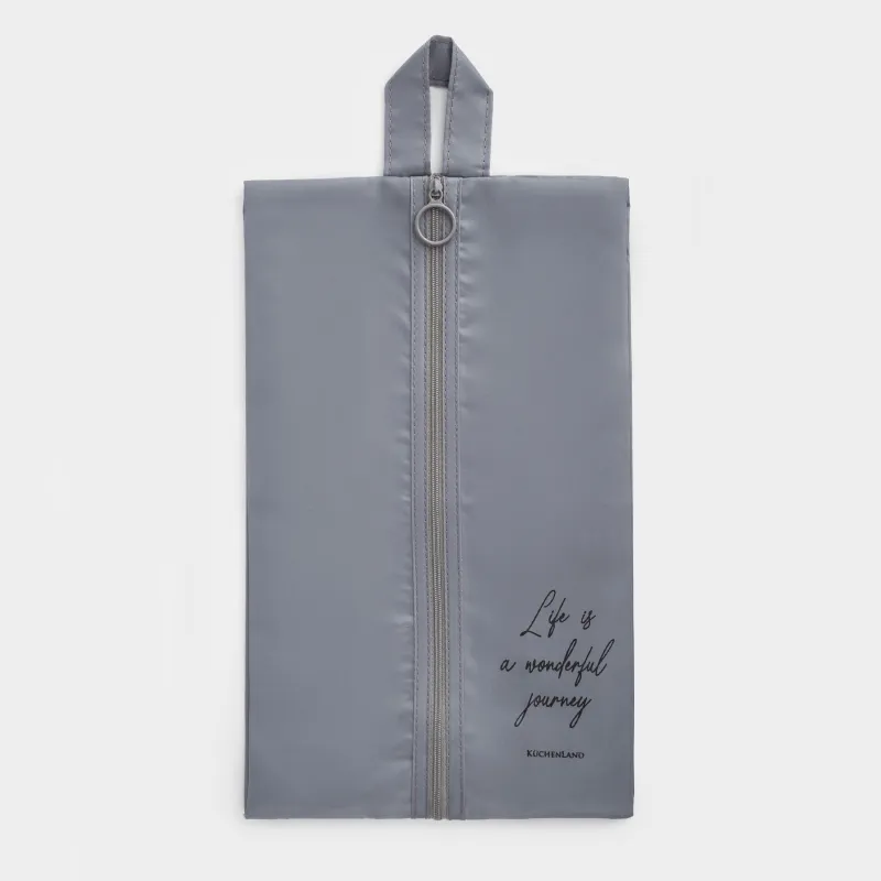 Аяқ киім органайзері, 34х20 см, саржа, сұр, Travel comfort