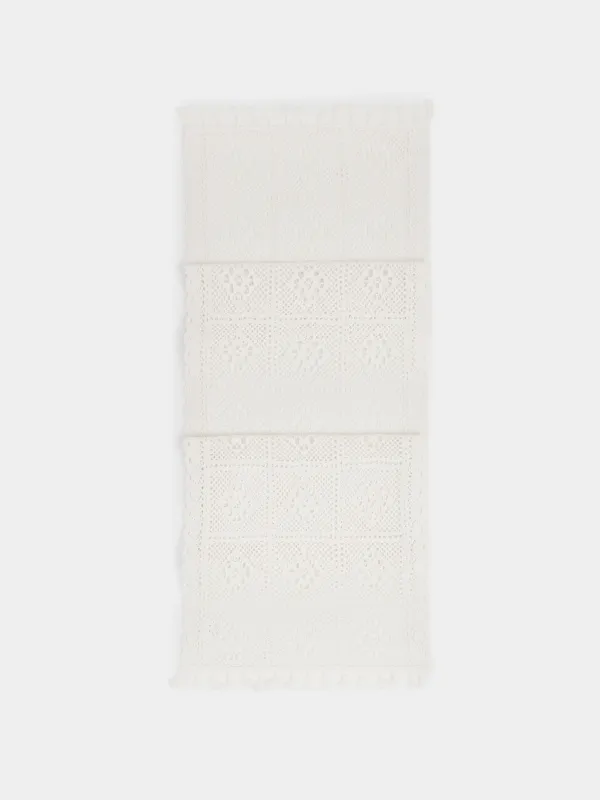 Дорожка настольная, 40х160 см, с кисточками, Ажурный узор, Tracery, image-1