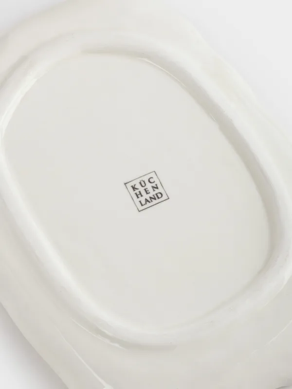 Сары май ыдысы, 20 см, керамика, тікбұрышты, сүт алтын түстес, Кірпі, Golden glow, image-5