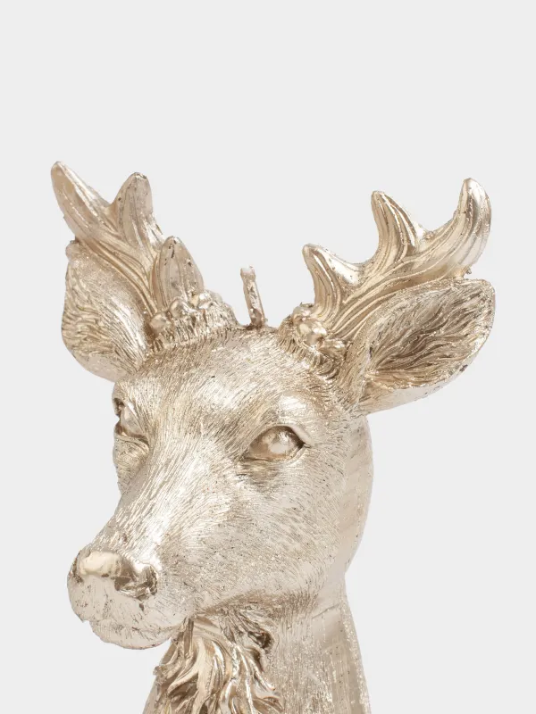 Шам, 9х12 см, алтын түстес, Бұғы, Deer candle, image-4