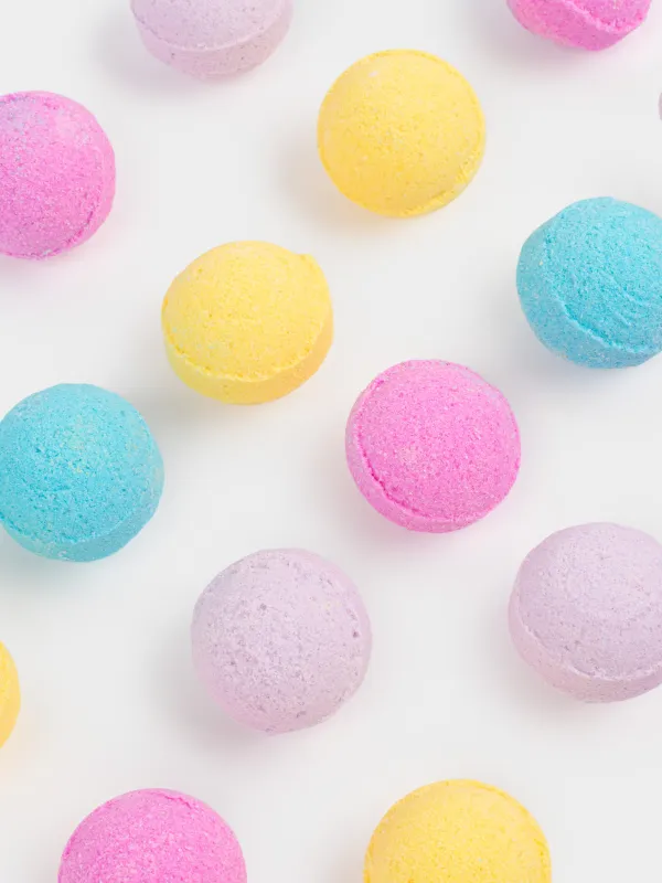 Ваннаға арналған бомба, 340 гр, 21 дана, сақтауға арналған құтыда, түрлі-түсті, Бабл-гам, Шар, Body spa, image-3