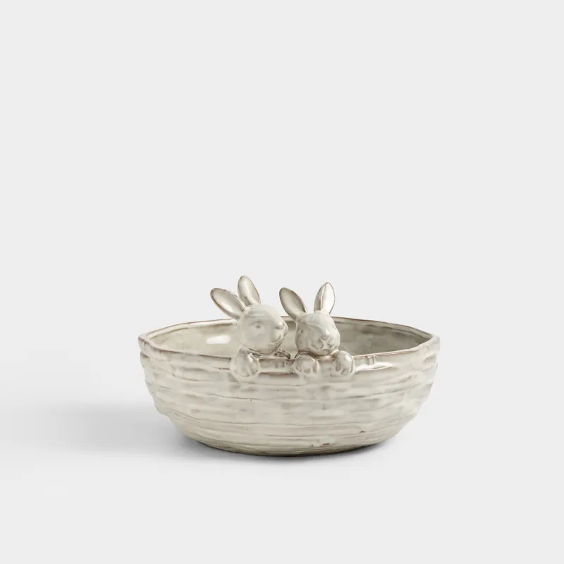 Конфетница, 25х15 см, Кролики, Rustic Easter