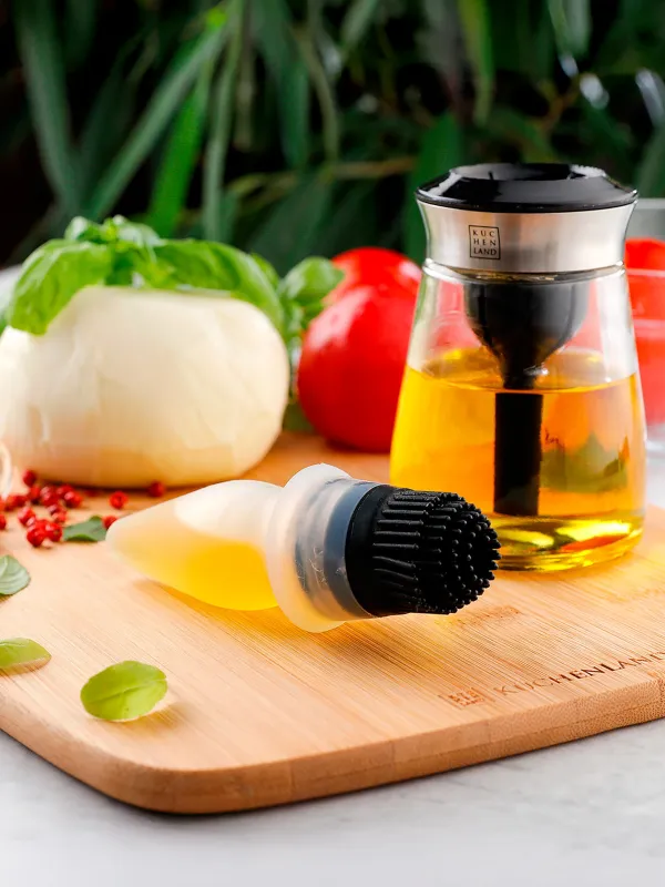 Контейнер для масла, 120 мл, с кисточкой, стекло/силикон, Comfort, image-2