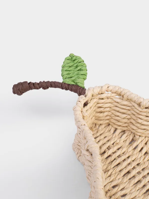 Корзина для хранения, 41х20 см, плетеная, целлюлоза, Груша, Braided, image-3